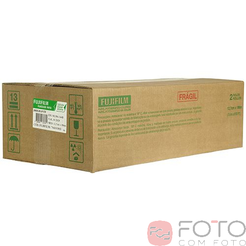 2 Rouleaux Papier Photo Fujifilm Fujicolor Crystal Archive Type II Lustre - 4x610' (professionnel)