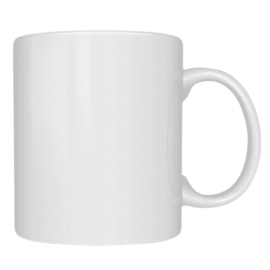 Caneca Branca Cerâmica 325ml Sublimável